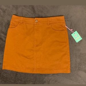 Mini skirt in Color Amber